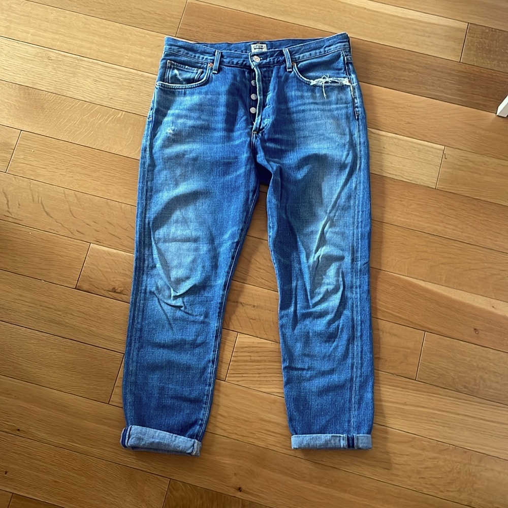 Citizens of Humanity Liya high rise classic fit crop jeans size 29